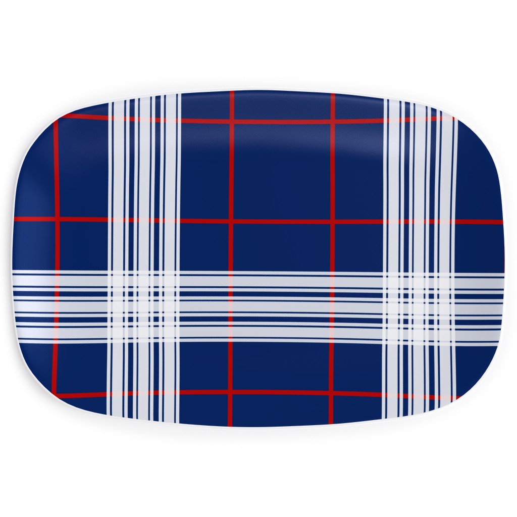 Myrtle Beach Tartan - Multi Serving Platter, Blue