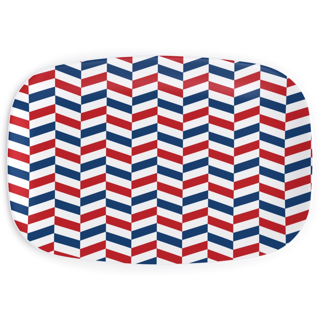American Stripes - Multi Serving Platter, Multicolor