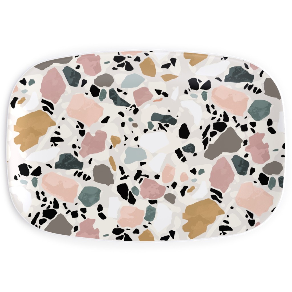 Terazzo Inspired - Multi Serving Platter, Multicolor