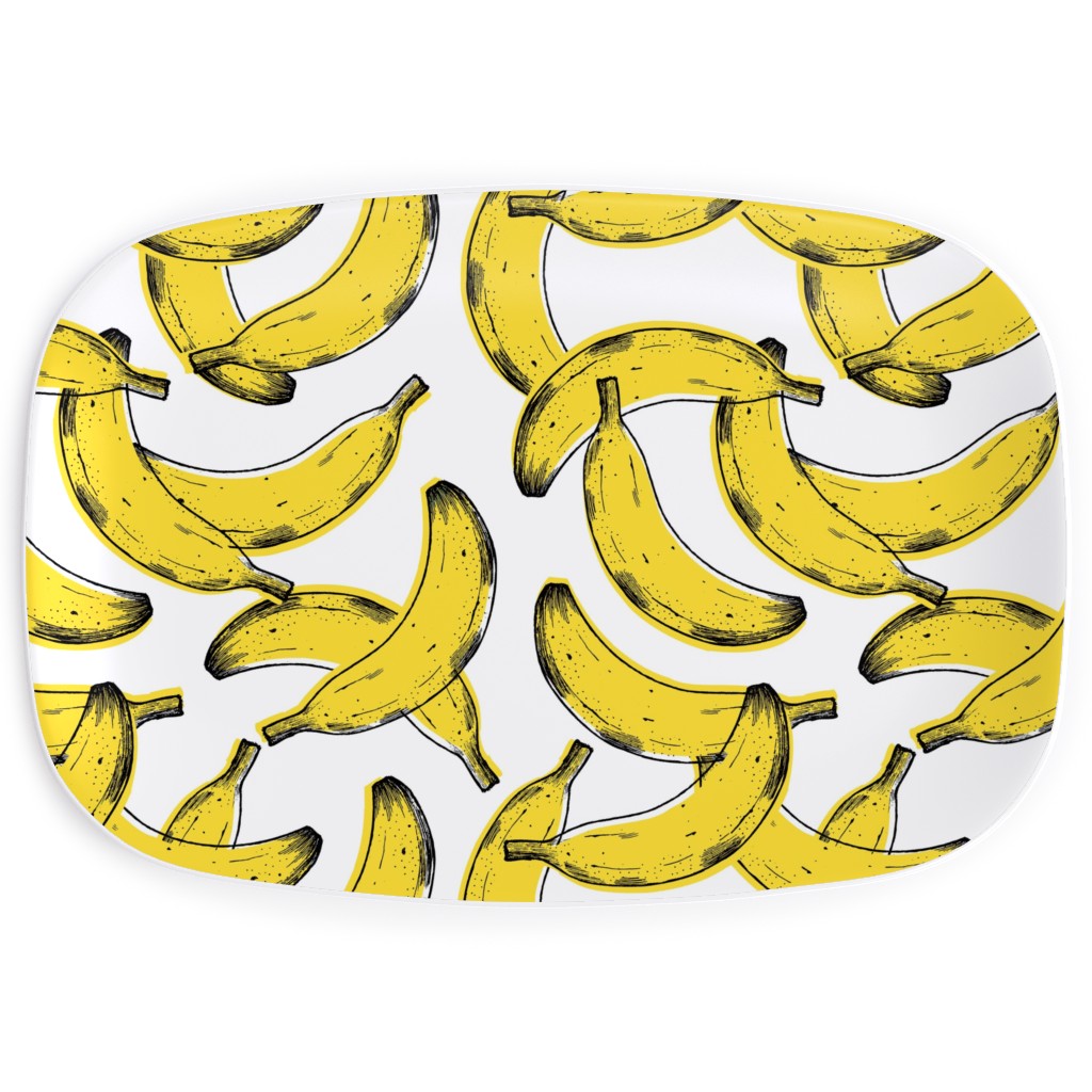 Banana Serving Platter, Yellow