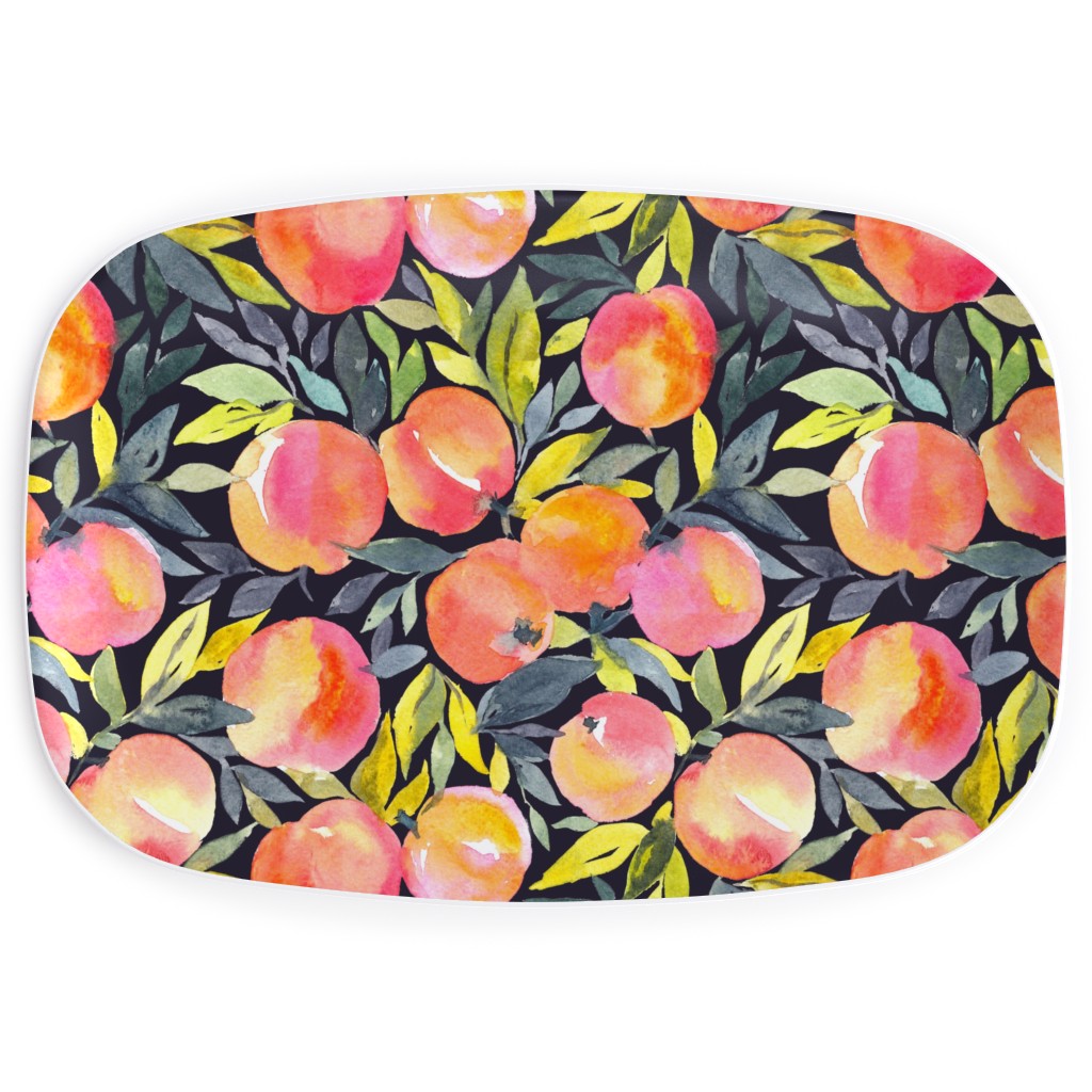 Fragrant Peaches - Multi Serving Platter, Multicolor