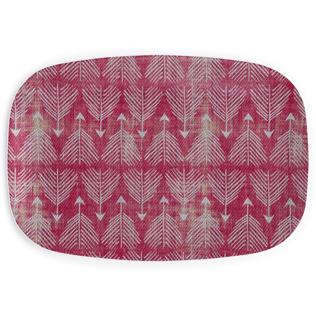 Django Arrows Serving Platter, Pink