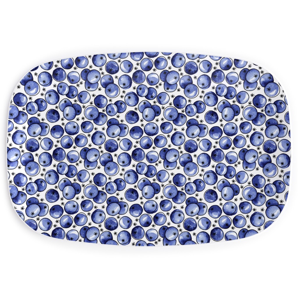 Watercolor-Designed Serving Platters