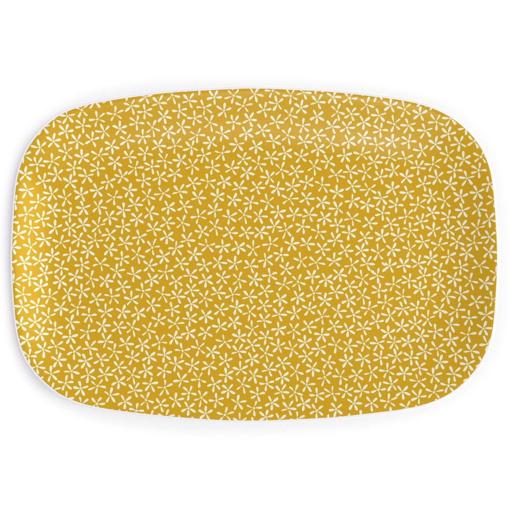 Hellow Spring - Mustard Yellow Serving Platter, Yellow