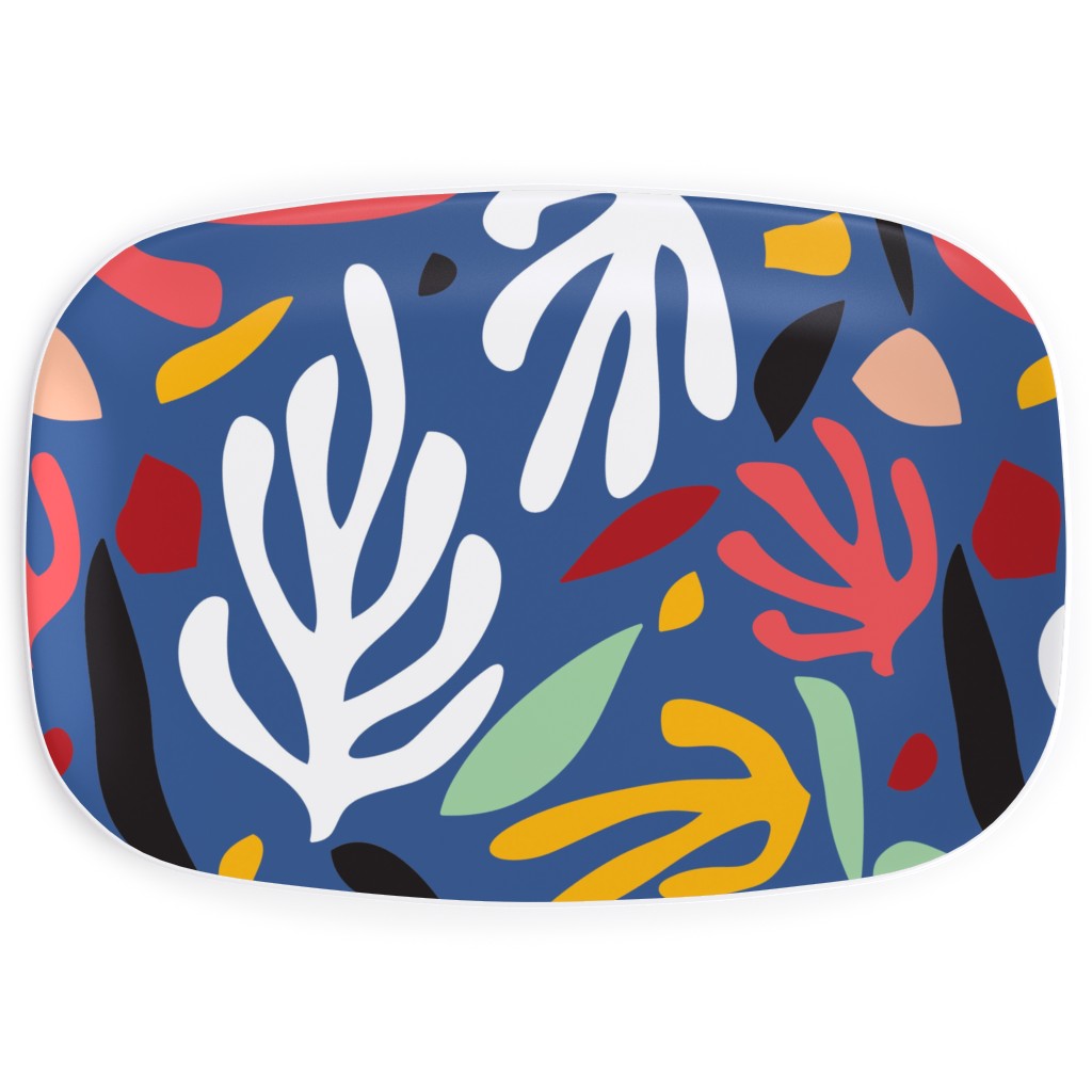 Matisse Leaves - Bold Serving Platter, Multicolor