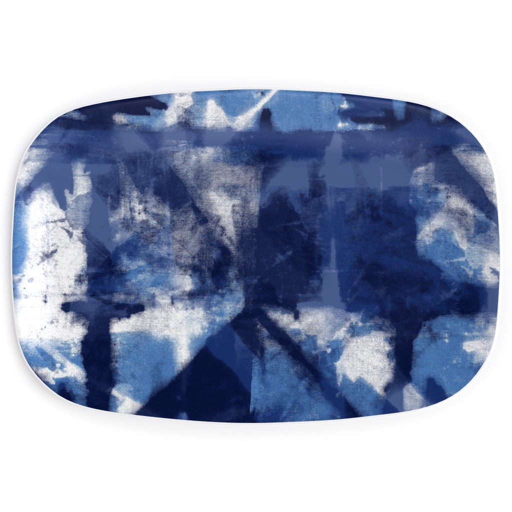Shibori - Indigo Serving Platter, Blue