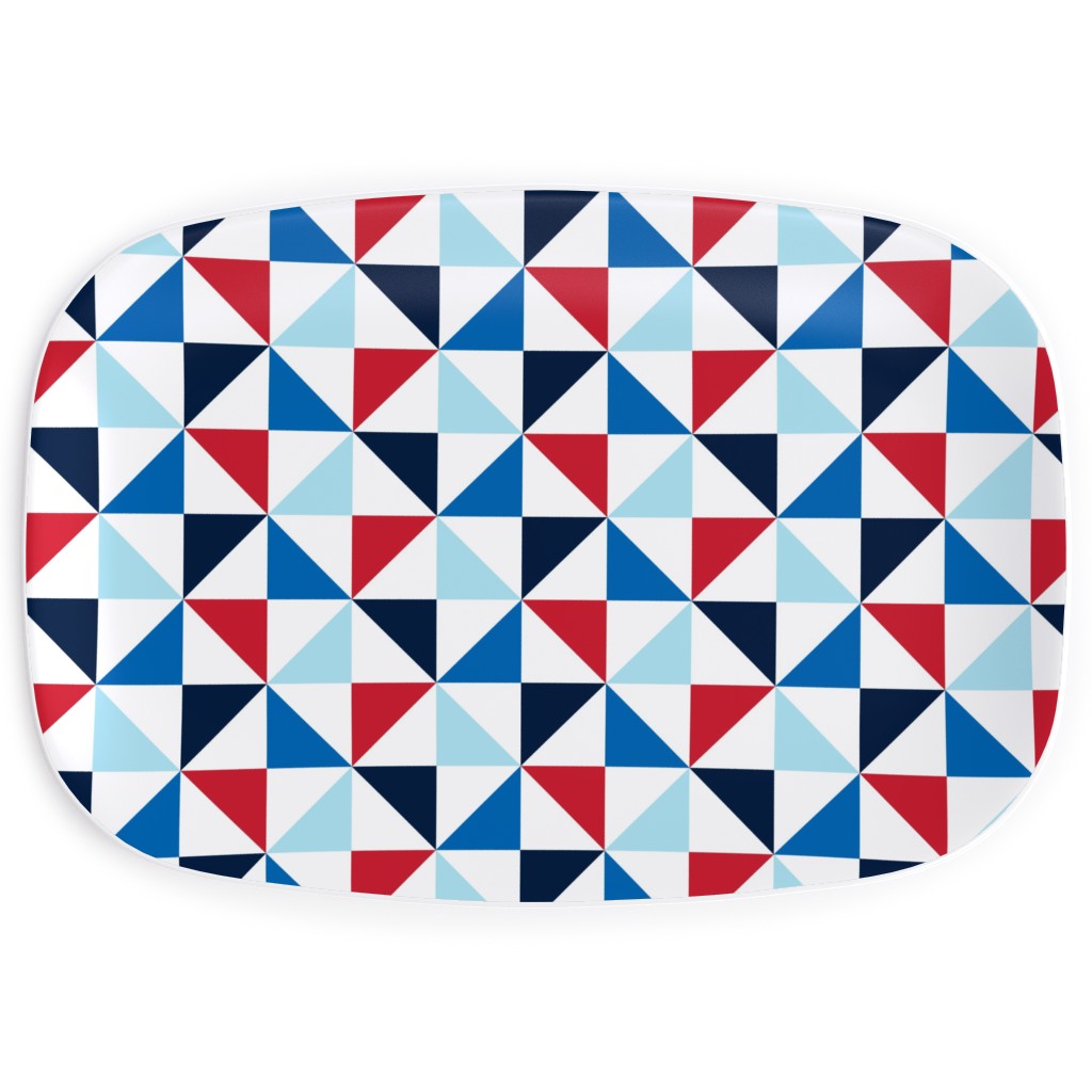 Pinwheels - Multi Serving Platter, Blue