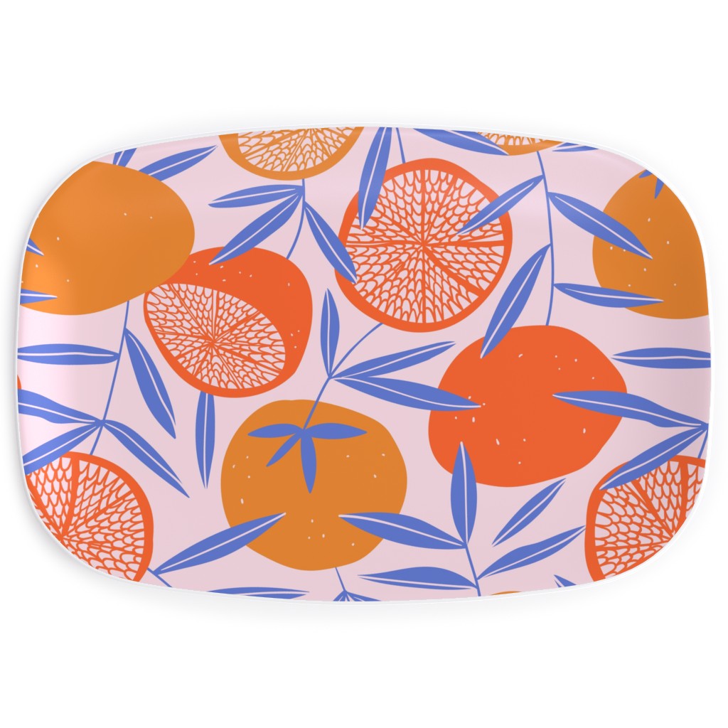 Pop Art Grapefruits - Multi Serving Platter, Orange, Orange
