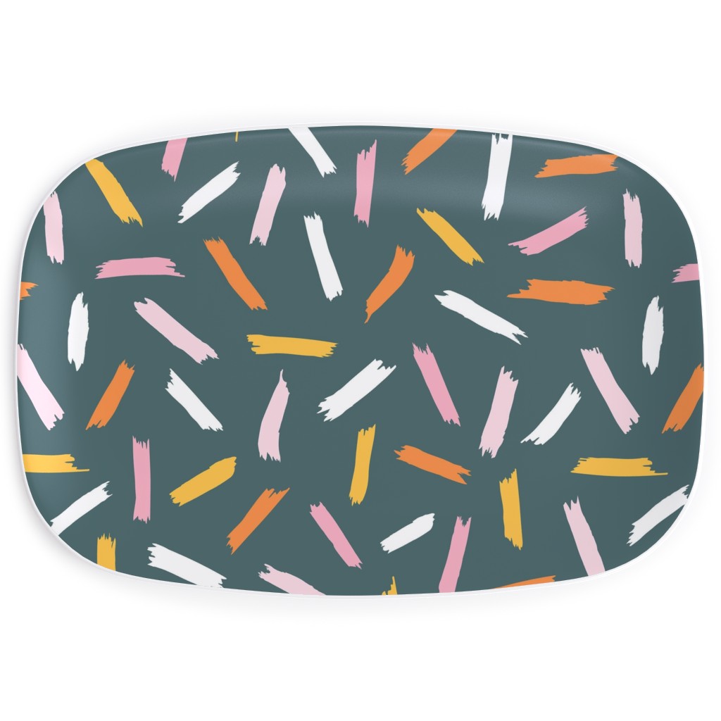 Fun With Paint Dark Blue Serving Platter Shutterfly