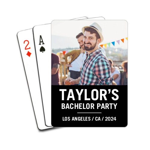 Bold Type Playing Cards, Black