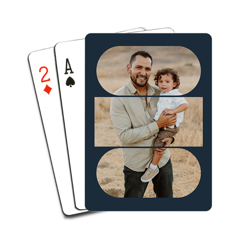 Connected Frames Playing Cards, Black