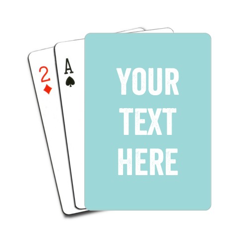 Your Text Here Playing Cards, Multicolor