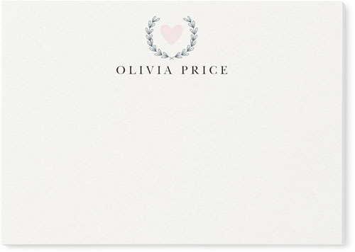 Contemporary Marbled Heart Post-it Notes, 3x4, Beige, antique white