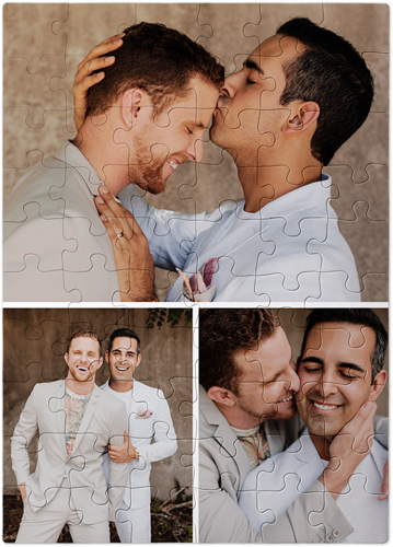 Gallery of Three Portrait Puzzle, Puzzle Board, 60 pieces, Rectangle, Puzzle, Multicolor