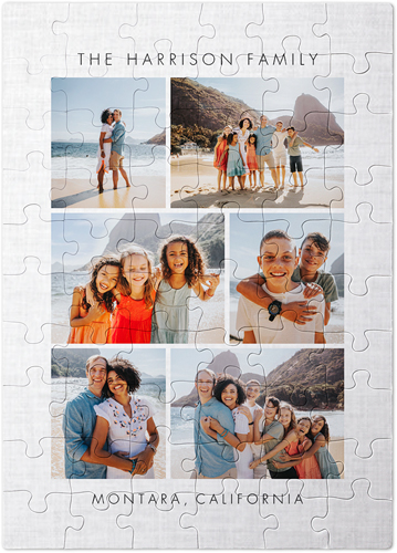 Gallery of Six Montage of Memories Puzzle, Puzzle Board, 60 pieces, Rectangle, Puzzle, Multicolor, multi