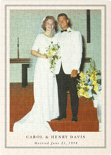 Vintage Border Portrait Puzzle, Puzzle Board, 252 pieces, Rectangle, Puzzle, Beige, antique white