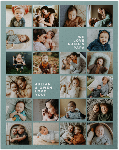 Grid Gallery Portrait Puzzle, Puzzle Board, 520 pieces, Rectangle, Puzzle, Multicolor, multi