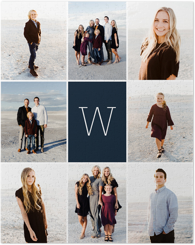 Gallery Monogram Portrait Puzzle, Puzzle Board, 520 pieces, Rectangle, Puzzle, Multicolor, multi