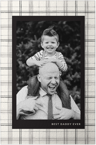 Neutral Plaid Border Puzzle, Puzzle Board, 1014 pieces, Rectangle, Puzzle, Beige, antique white