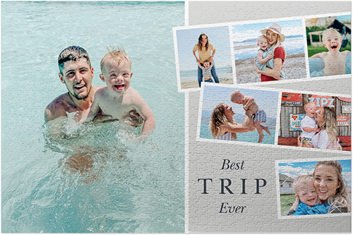 Family Film Strip Puzzle, Puzzle Board, 1014 pieces, Rectangle, Puzzle, Gray, silver lining