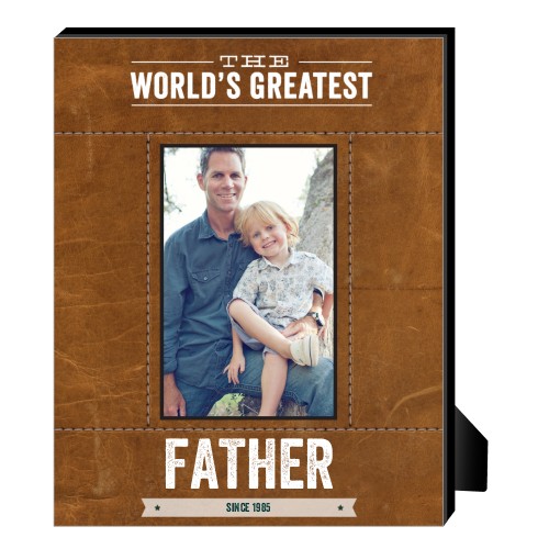 Worlds Greatest Personalized Frame, - Photo insert, 8x10, Brown
