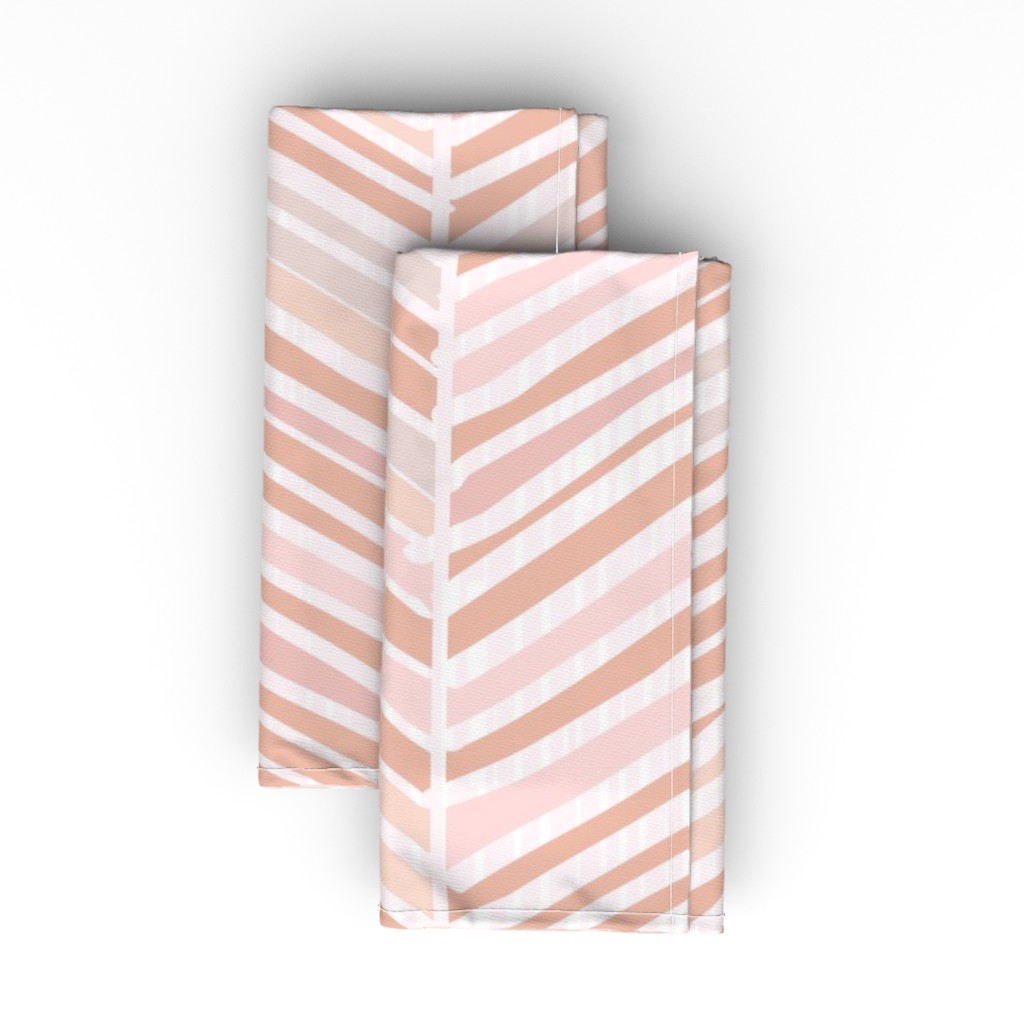 Herringbone Hues Cloth Napkin, Longleaf Sateen Grand, Pink