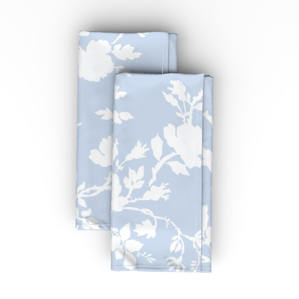 Ames Chinoiserie Silhouette Cloth Napkin, Longleaf Sateen Grand, Blue