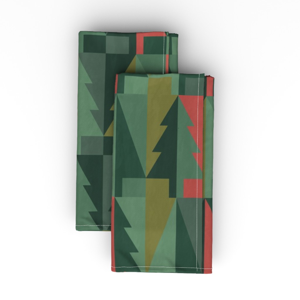 Red And Green Napkins