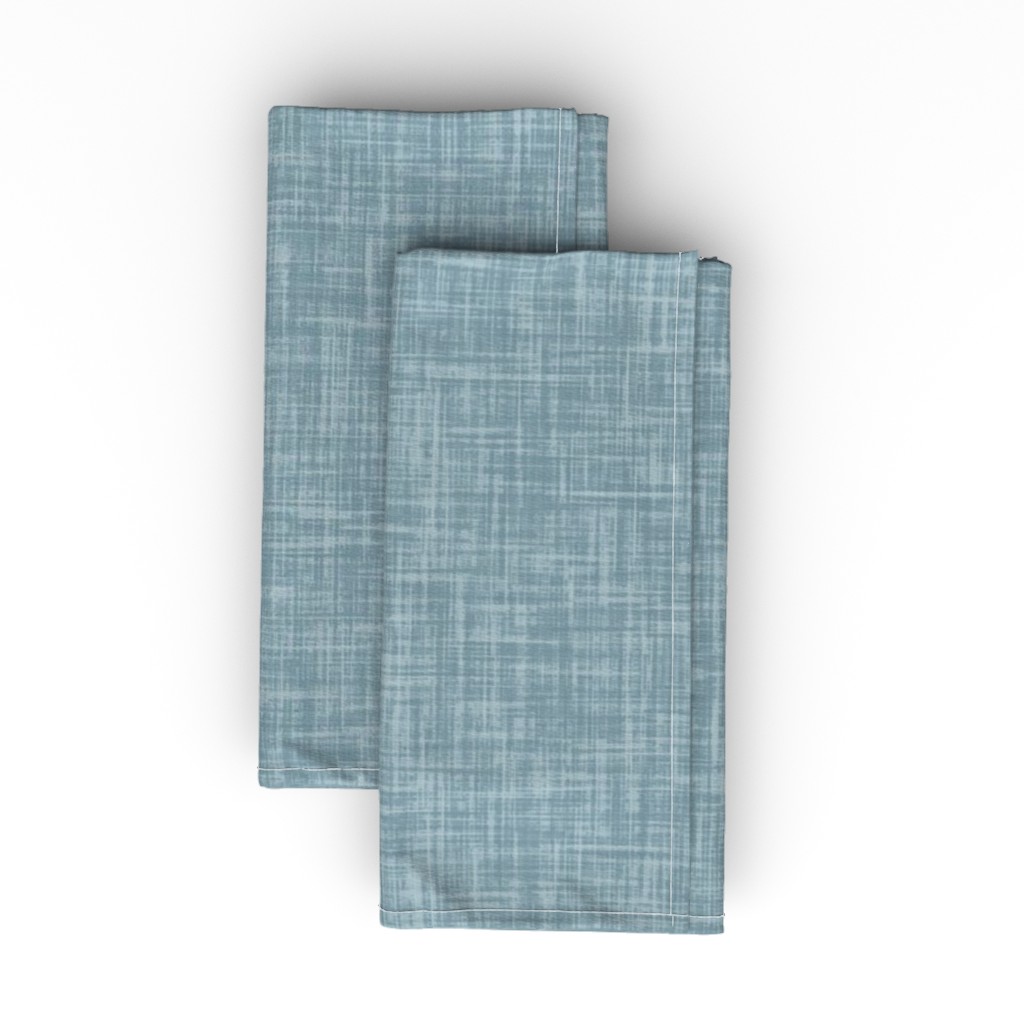 Vintage Linen Cloth Napkin, Longleaf Sateen Grand, Blue