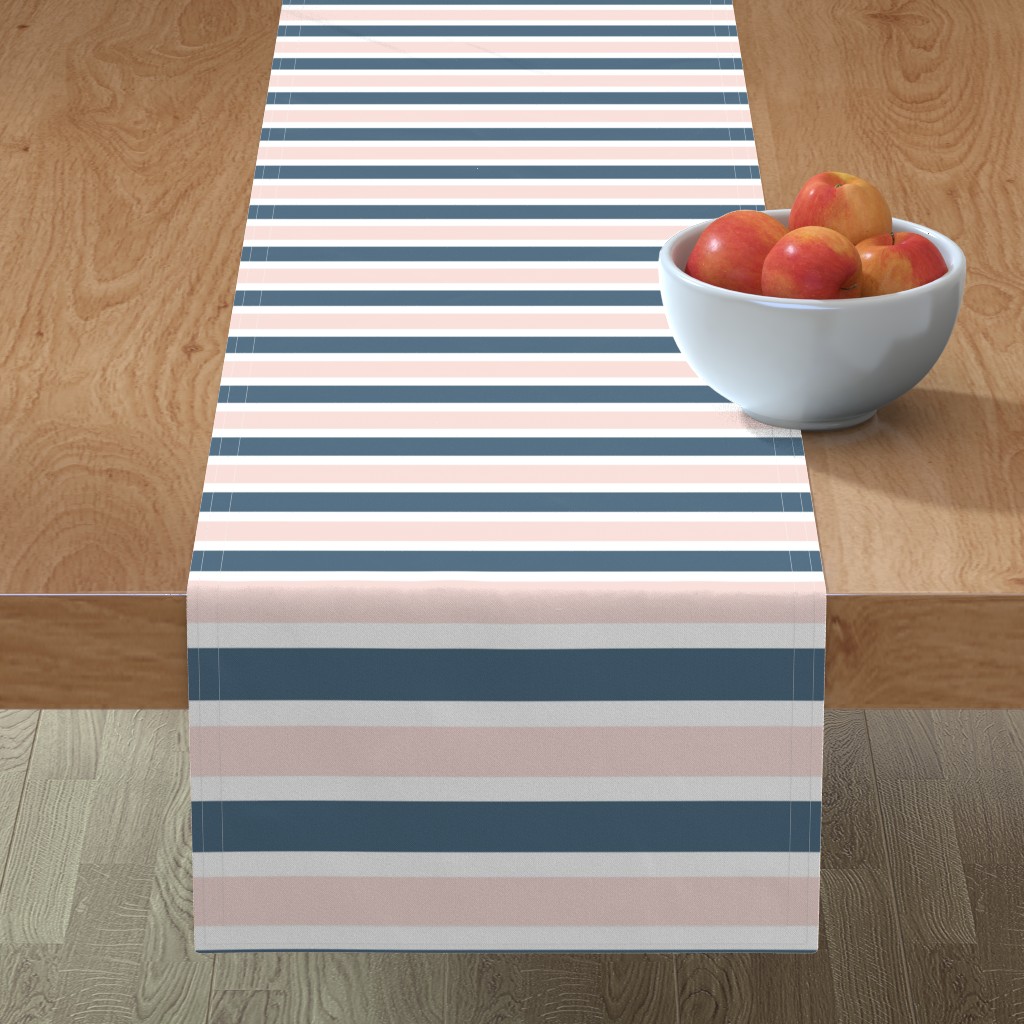 Blue - Running Stitch Table Napkin (Set of 4) 02 main image 1