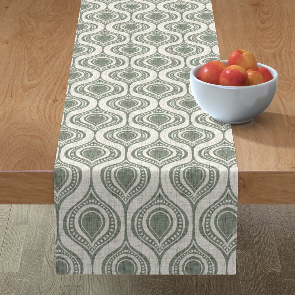 Relic - Green Table Runner, 72x16, Green