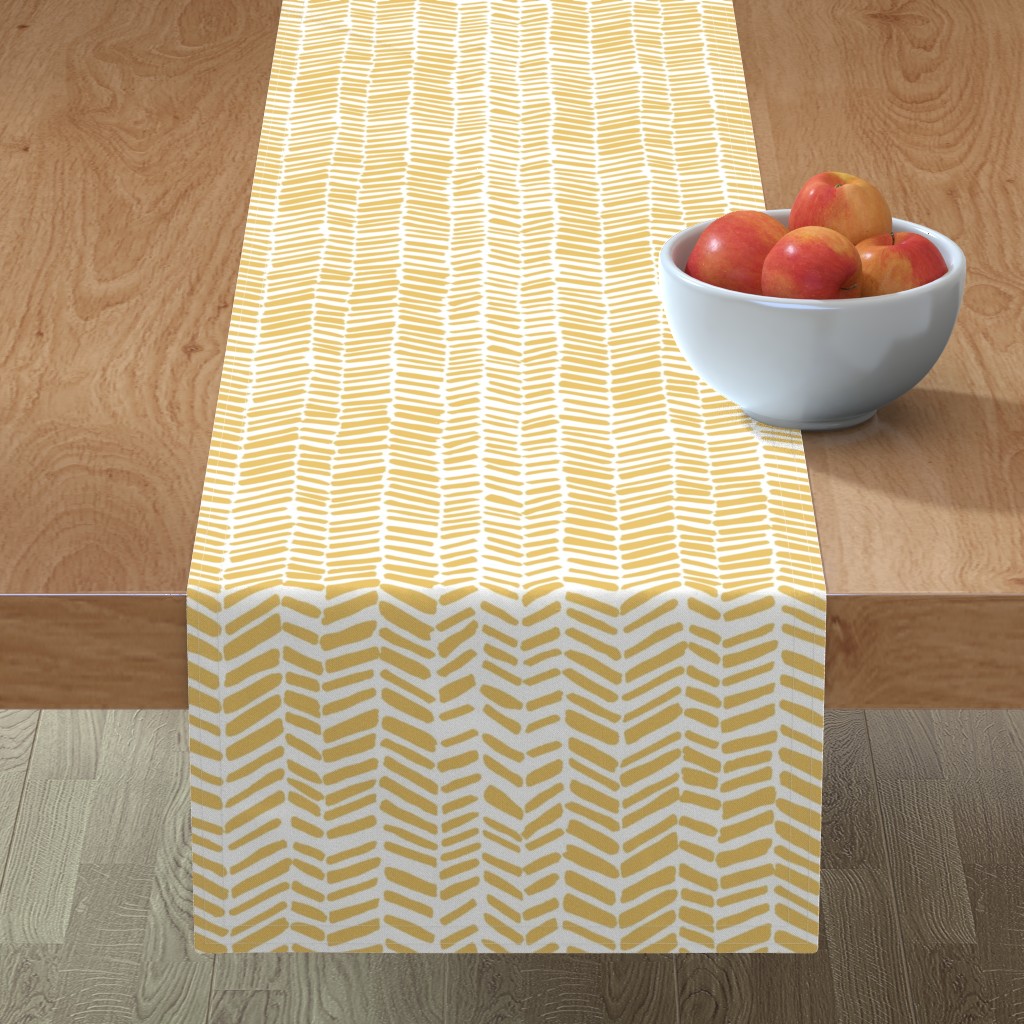 Impression Table Runner, 72x16, Yellow