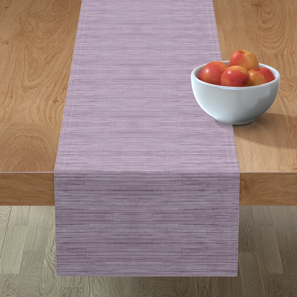 Grasscloth Table Runner, 90x16, Purple