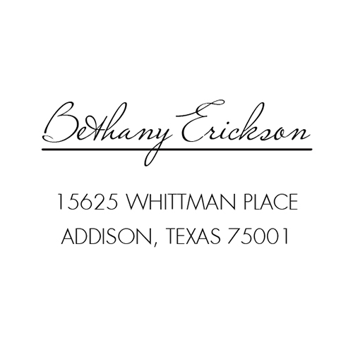 Custom Return Address Stamp, Self-inking Return Address Stamp