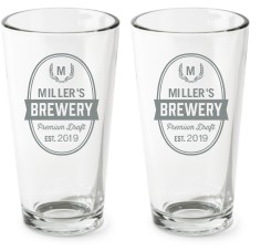 brewery pint glass