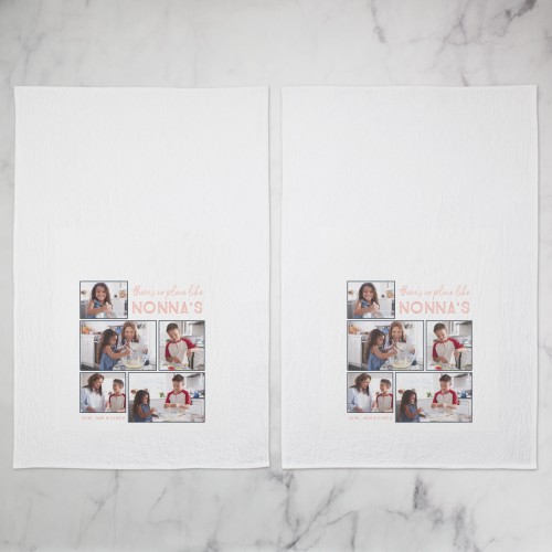 Simply No Place Like Tea Towel, Set of 2, Black, silhouette