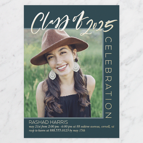 Square Nursing Graduation Invitation
