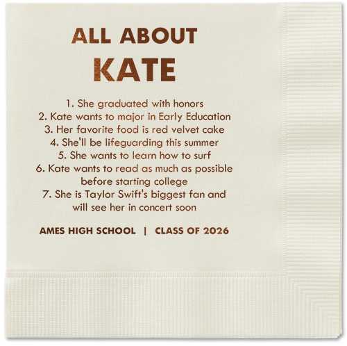 All About Napkin, Brown, Ecru, mocha