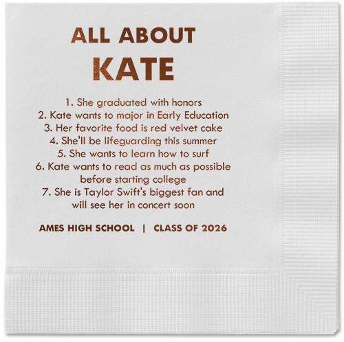 All About Napkin, Brown, White, mocha