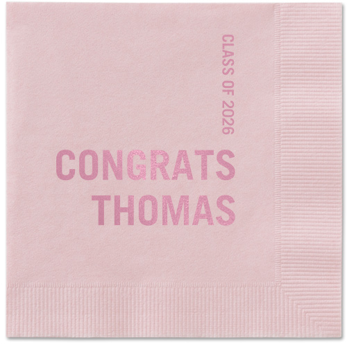 Bold Acclaim Napkin, Pink, Blush, blush