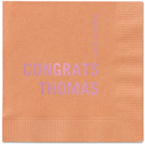 Bold Acclaim Napkin, Pink, Coral
