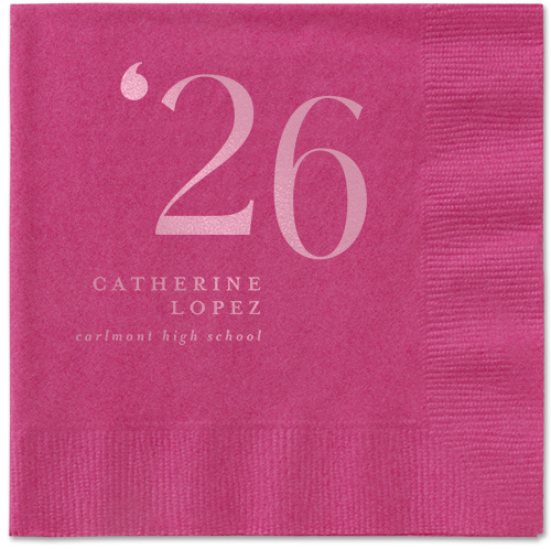 Slanted Style Napkin, Pink, Magenta, blush