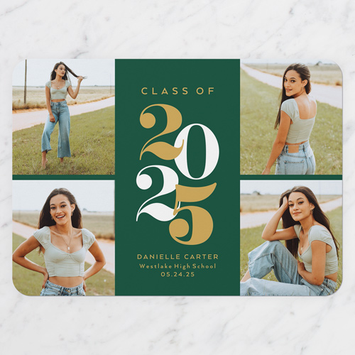 Green Graduation Announcement