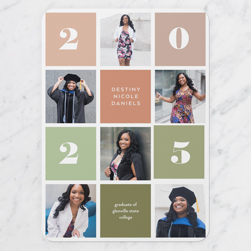 Green Graduation Announcement