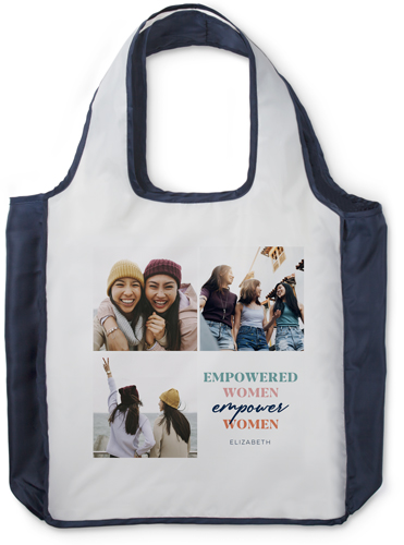 Empowered Women Reusable Shopping Bag, True Blue, Blue