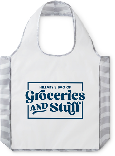 Groceries N Stuff Reusable Shopping Bag, Arches, Blue