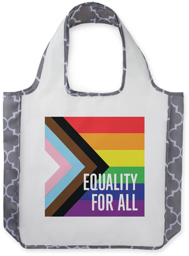 Progress Pride Flag Reusable Shopping Bag, Classic Mosaic, Multicolor