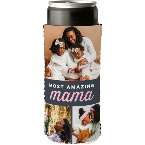 Simple Script Slim Can Cooler, Slim Can Cooler, Gray, gray