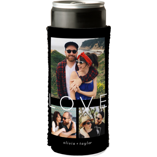 Standout Love Slim Can Cooler, Slim Can Cooler, Black