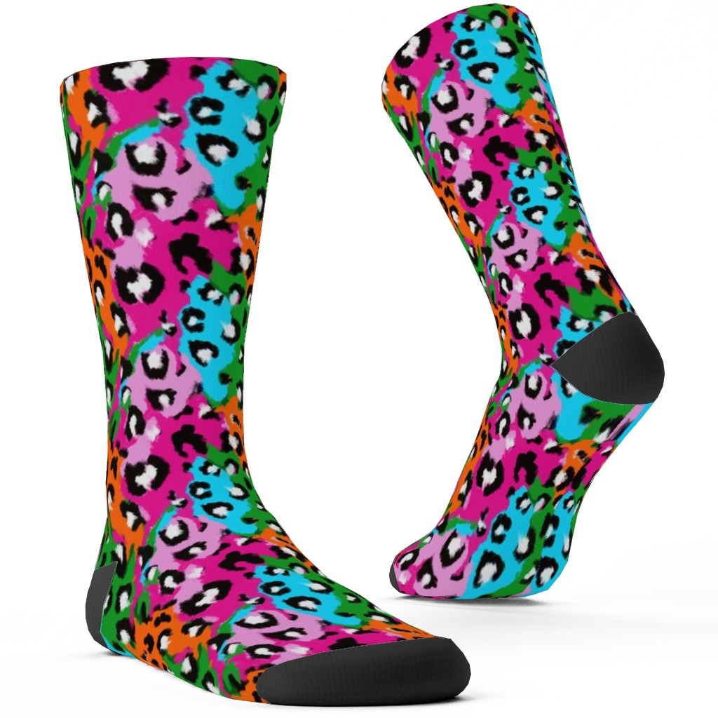 Leopard Print Multi Custom Socks Shutterfly